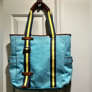 Gap jeans blue and yellow tote bagbag